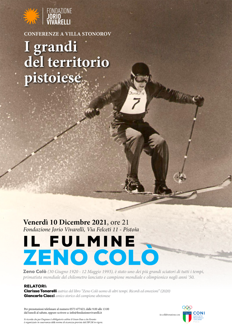 CONFERENZE A VILLA STONOROV – Il fulmine Zeno Colò