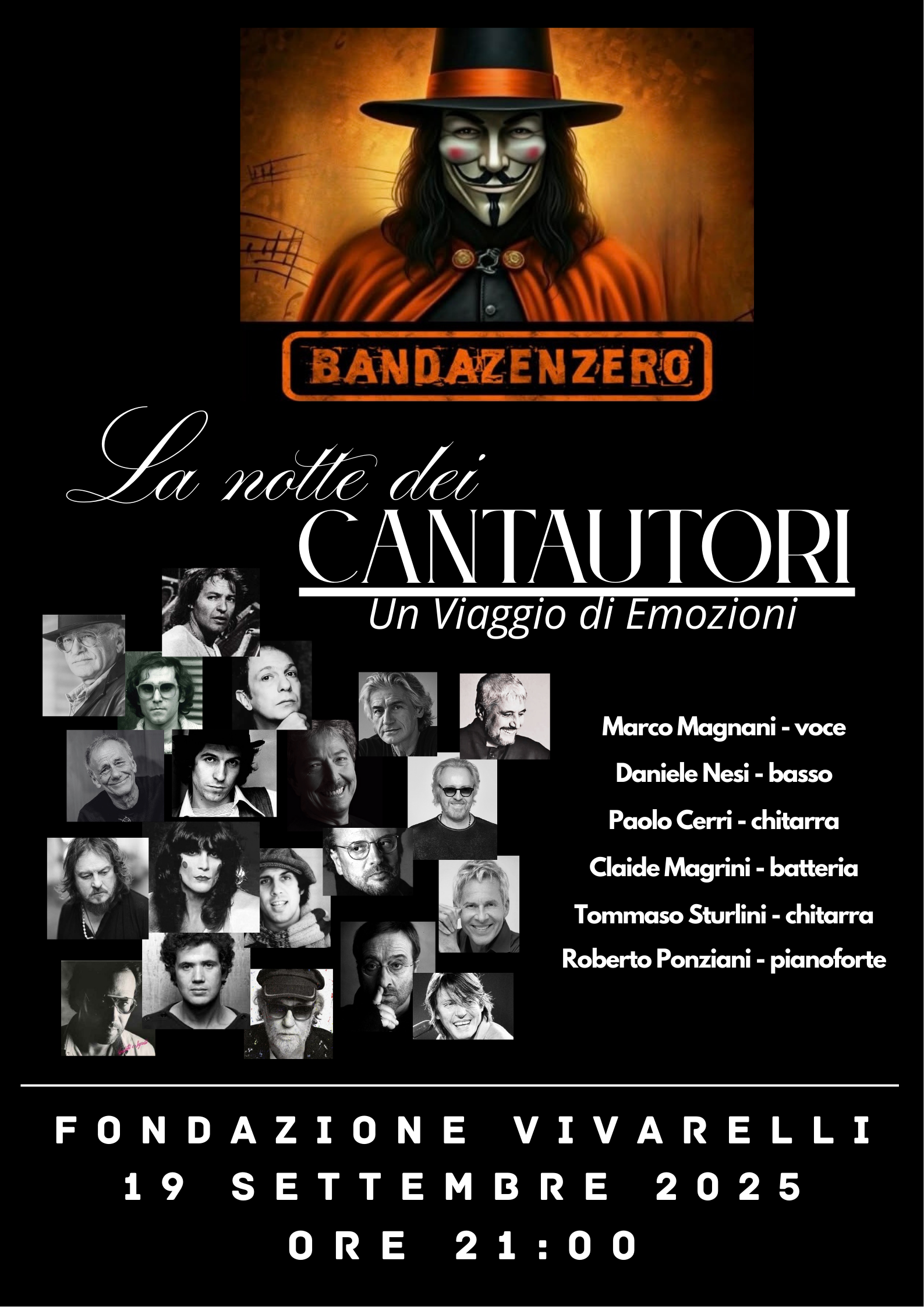 “La notte dei cantautori – Canzoni, storie e aneddoti”