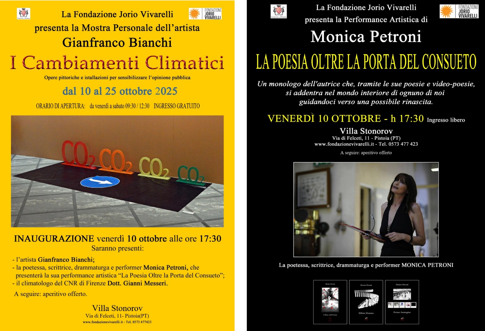 “La poesia oltre la porta del consueto” e “I cambiamenti climatici”