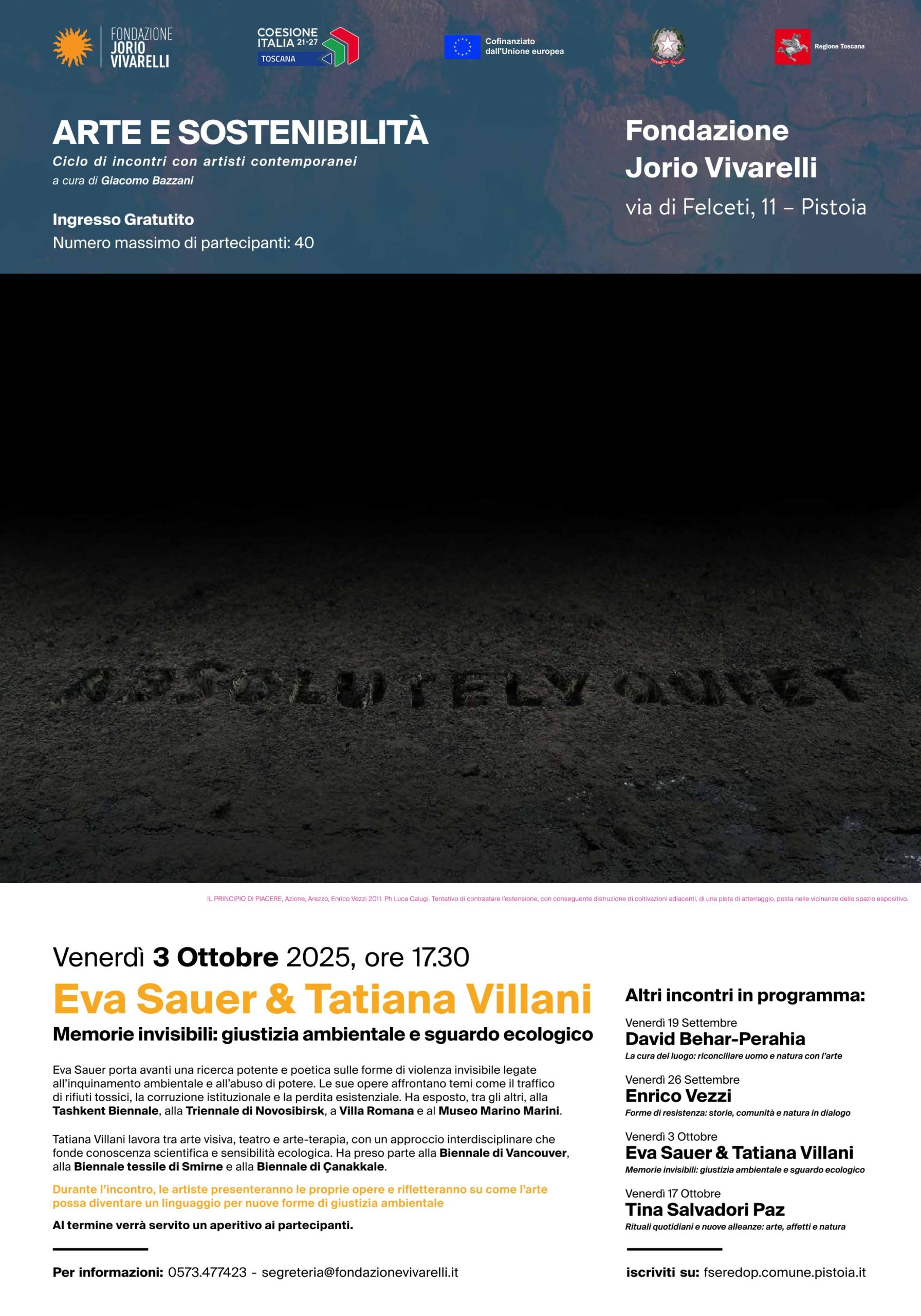 3° incontro del ciclo “Arte e Sostenibilità”