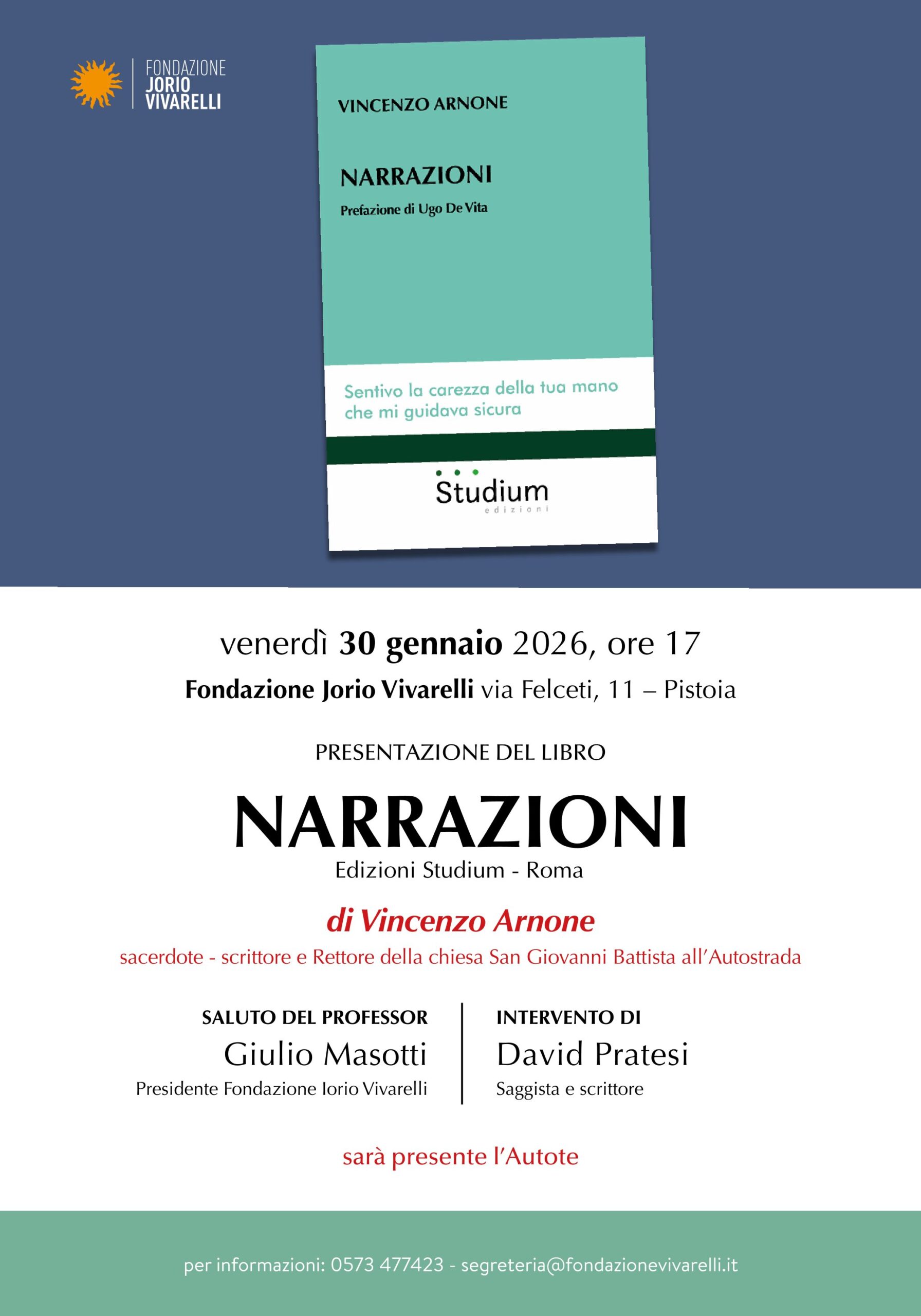 PRESENTAZIONE DEL LIBRO “NARRAZIONI”