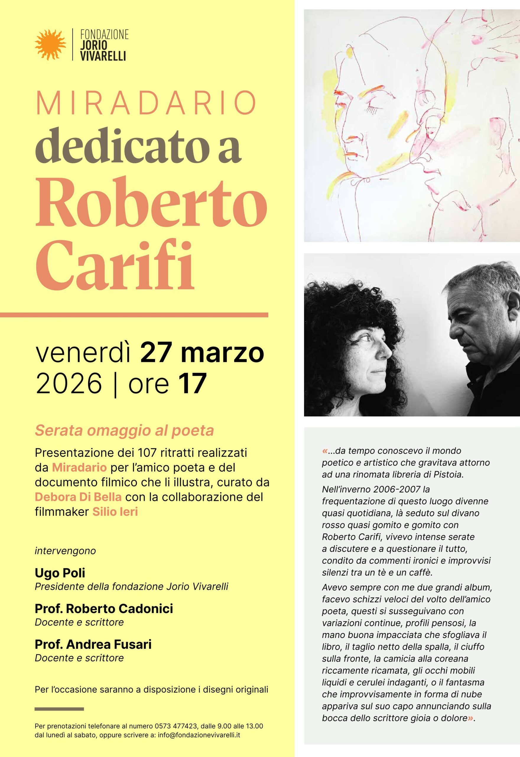 MIRADARIO: Dedicato a ROBERTO CARIFI