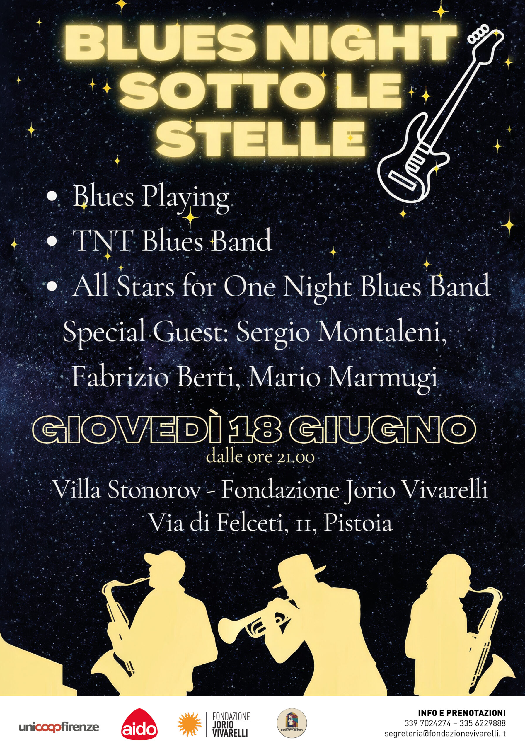 “BLUES NIGHT SOTTO LE STELLE”